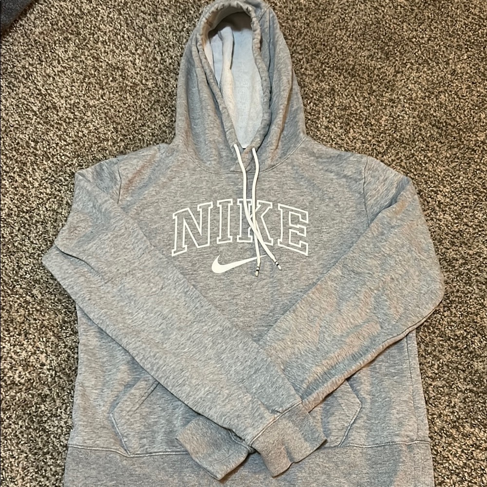 Nike Kids Light Gray Hoodie Sweater